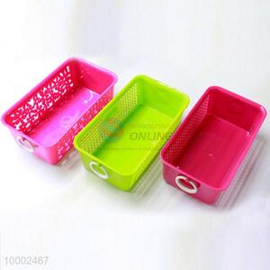 Blue rectangle storage basket