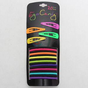 New Fashion Colorful Pony Tail Hair Bands <em>Hairpin</em> Set