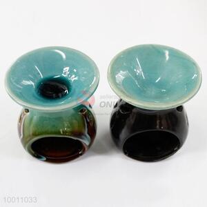 1pc Ceramic Incense Burner Indoor Home Decoration 2 Colors