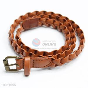 New Designs Dress Waistband Skinny Braided Belt for Women