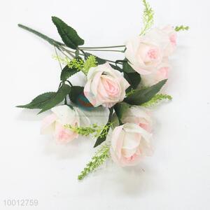 Wholesale Pink Rose Artificial Flower For Decoration