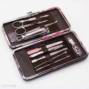 Wholesale Leather Bag 10Pcs/Set Manicure Set Beauty Tools