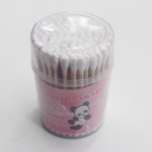 Factory 100pcs wood cotton bud/swabs