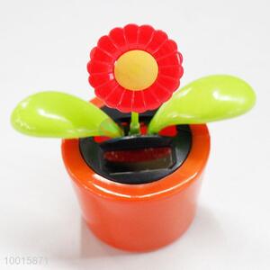 New arrival <em>solar</em> powered flower dancing toy car decoration flip flap <em>solar</em> toy for kids