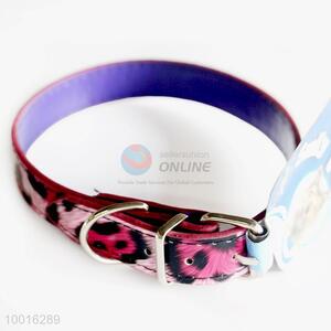 Wholesale Fashion Pink Leopard PU <em>Dog</em> <em>Collar</em>/<em>Dog</em> Leashes