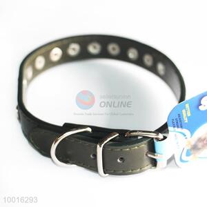 Wholesale Hot Selling Black PU <em>Dog</em> <em>Collar</em>/<em>Dog</em> Leashes