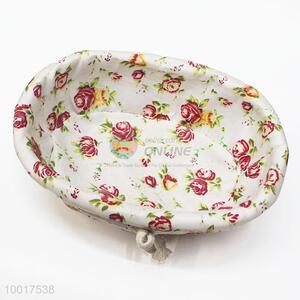 Cute Beautiful Oval Wicker Woven Flower Basket For Deocoration