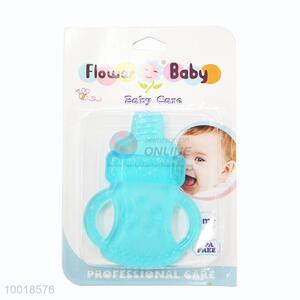 Wholesale Blue Feeding-bottle Shaped Bite Teether