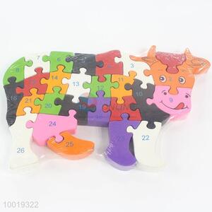 Dairy Cattle Model Wood Colorful <em>Puzzle</em> Educational Toys