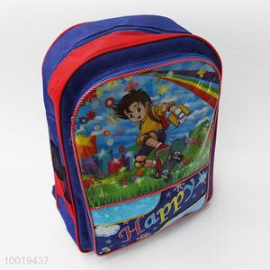 Hot sale blue student backpack for boys