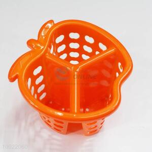 Apple shaped 3-grid knife and fork storage basket