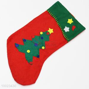 Wholesale Christmas Tree Pattern Non-wovenChristmas Stocking