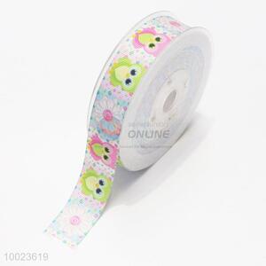 New Arrival Hot Sale High Quality 2.2CM Owls Pattern Print <em>Ribbon</em>