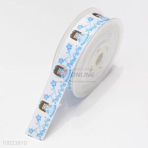 New Arrival Hot Sale High Quality 2.2CM Blue Princess Print <em>Ribbon</em>