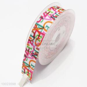 New Arrival Hot Sale High Quality 2.2CM Colorful Letter Print <em>Ribbon</em>