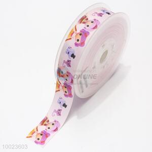 Hot Sale High Quality 2.2CM Colorful Little Girl Print <em>Ribbon</em>