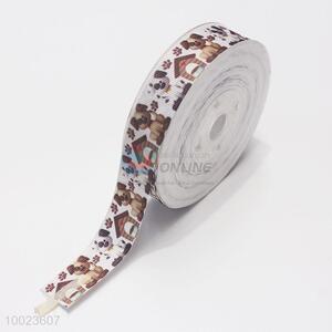 New Arrival Hot Sale High Quality 2.2CM Brown Dogs Pattern Print <em>Ribbon</em>