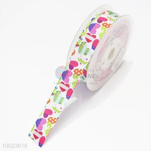 New Arrival Hot Sale High Quality 2.2CM Colorful Hearts Pattern Print <em>Ribbon</em>