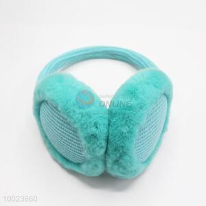 Fashion cyan  warm plush knitted earmuff