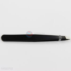 Wholesale Black Slice Make Up Tool Stainless Steel Eyebrow Tweezers