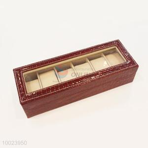 6 Slot PU Watch Box