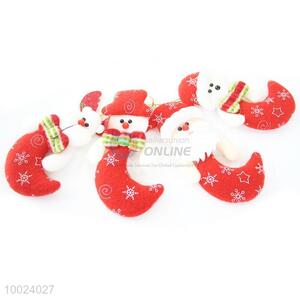 Hot Sale Cheap Christmas Snow Flower Red Moon Small Cute Lively Cloth Pendant