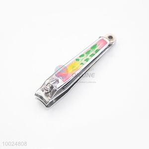 Flower Pattern Titanium Steel Nail Clipper