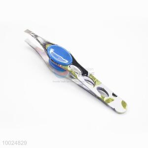 Nice Jewelry Decorated Stainless Steel Eyebrow Tweezers Set