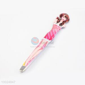 Many Styles Fashion Girls Printing Eyebrow Tweezers Set