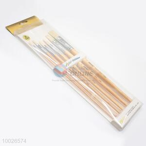 Flat Head Paintbrushes Set of 6pcs For Students