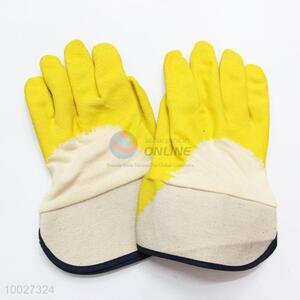 Wholesale Yellow <em>Latex</em> Coated <em>Gloves</em>/Protection <em>Gloves</em>