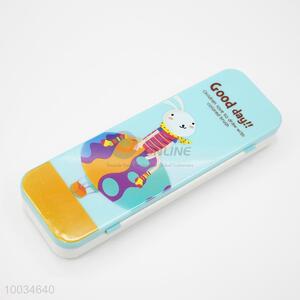 Blue rabbit pattern 2-layer pencil box/case