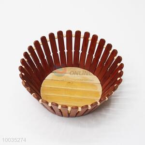 Wholesale round bamboo fruit basket