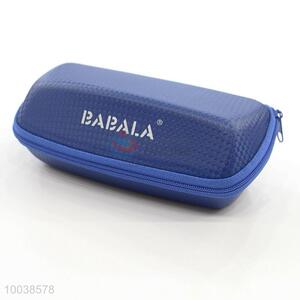 Blue eye glasses/sunglasses case with zipper