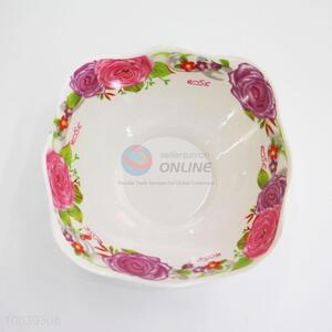 Wholesale 6Inch Rose Pattern Flouncing Melamine Bowl