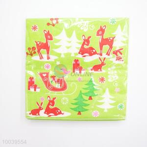 High Quality Green Pattern Square Napkin