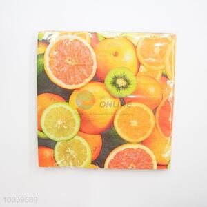 High Quality Orange Pattern Square Napkin