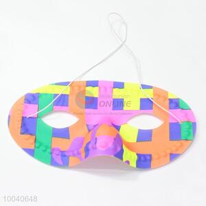 Fashion party decoration checked pattern pvc eye mask