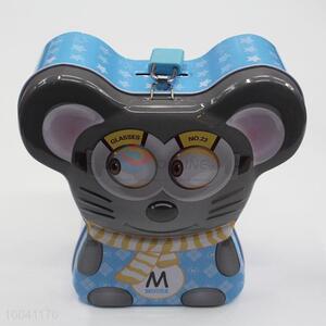 Cartoon Mouse Shape Iron Money Box