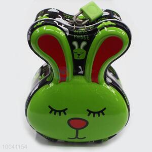 Love Rabbit Shape Iron Money Box