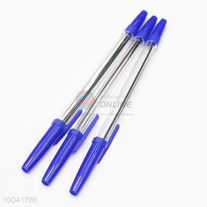 0.7mm transparent plastic gel ink pen for school&office