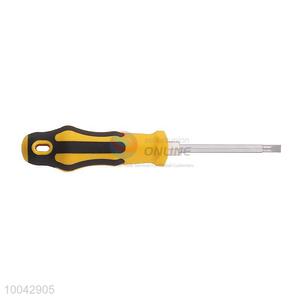 6mm*100mm Yellow Handle Straight Screwdriver/Cross Screwdriver