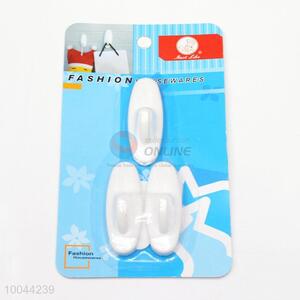 3pcs/set 6cm white ABS <em>door</em> coat <em>hooks</em>