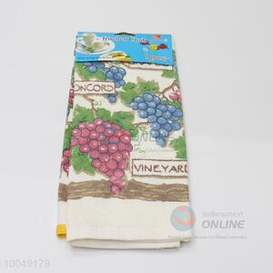 Grape pattern cotton kitchen <em>cleaning</em> cloth