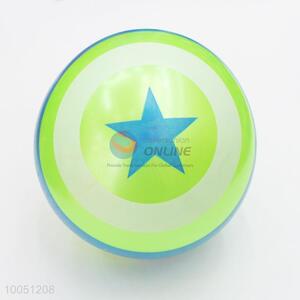 9Inch PVC Printed Captain America Style Green Inflatable Skip Ball Toys