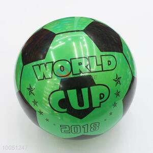 100g 9inch world cup letter green PVC beach ball/toy ball