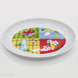 Ellipse Shaped Melamine Salver For Kitchen Use