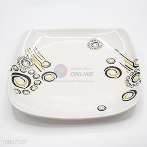 Good quality 15*15cm square melamine floral plate