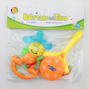 2015 Q-baby grab and shake plastic baby rattle toy with music