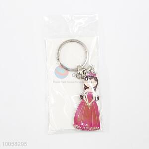 Lovely Girl Zinc Alloy  Key Ring/Key Chain